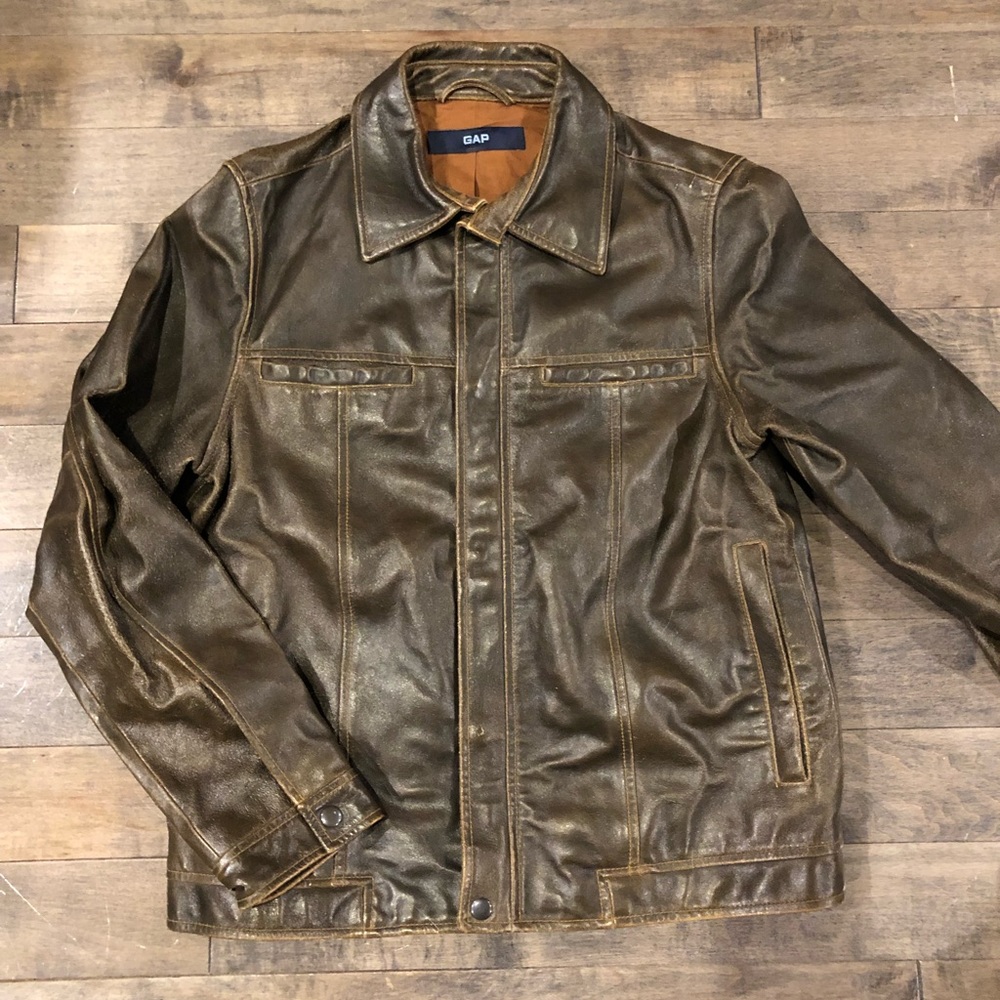 Gap vintage leather jacket